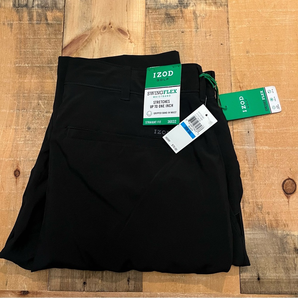 IZOD Gold SwingFlex Waistband Straight Fit Pants NWT